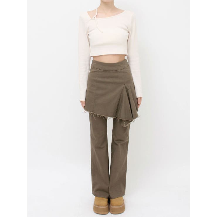 ハイウエストレイヤードフレアパンツ | EVRIS | 詳細画像32 