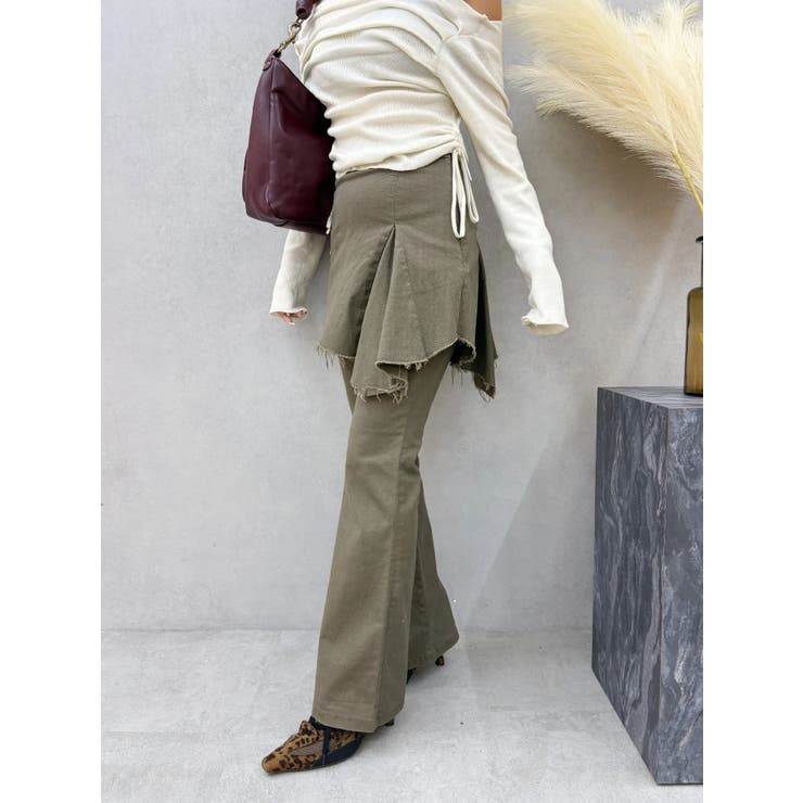 ハイウエストレイヤードフレアパンツ | EVRIS | 詳細画像6 