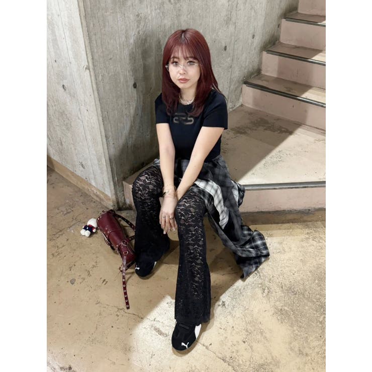 ハイウエストレースフレアパンツ | EVRIS | 詳細画像20 