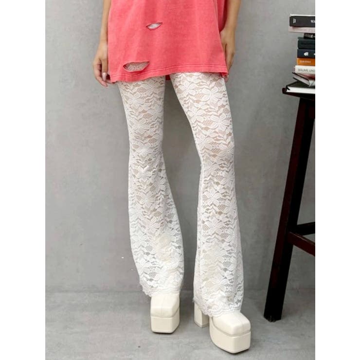 ハイウエストレースフレアパンツ | EVRIS | 詳細画像22 