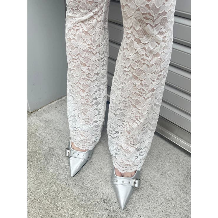 ハイウエストレースフレアパンツ | EVRIS | 詳細画像25 