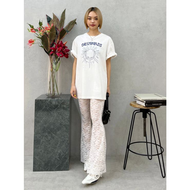 ハイウエストレースフレアパンツ | EVRIS | 詳細画像28 