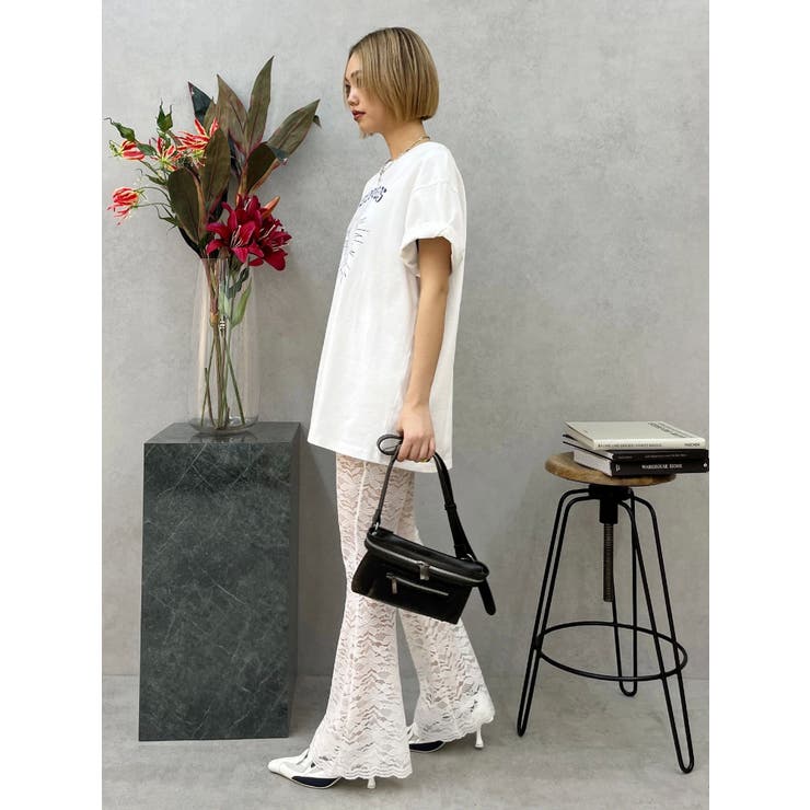 ハイウエストレースフレアパンツ | EVRIS | 詳細画像29 