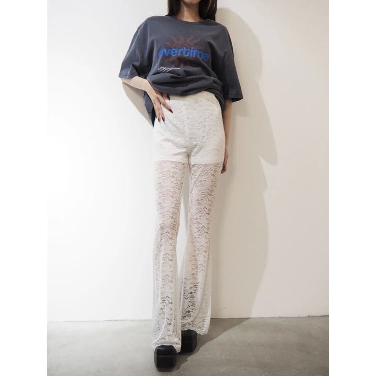 ハイウエストレースフレアパンツ | EVRIS | 詳細画像32 