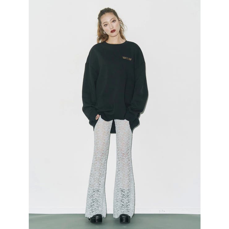 ハイウエストレースフレアパンツ | EVRIS | 詳細画像5 