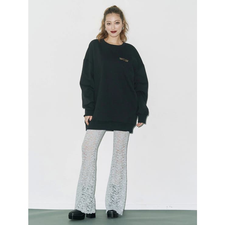 ハイウエストレースフレアパンツ | EVRIS | 詳細画像6 