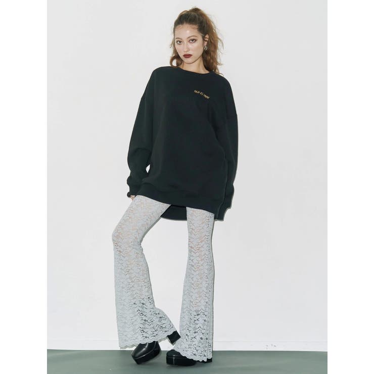 ハイウエストレースフレアパンツ | EVRIS | 詳細画像7 