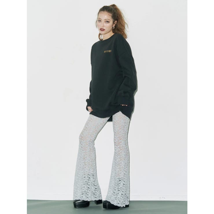 ハイウエストレースフレアパンツ | EVRIS | 詳細画像8 