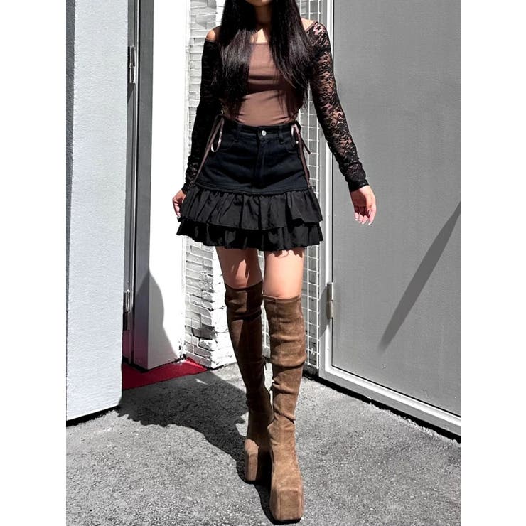 ドッキングフリルミニスカート | EVRIS | 詳細画像24 