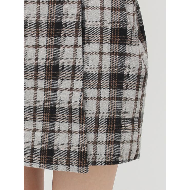 ラップチェックミニスカート【セットアップ着用可能】 | EVRIS | 詳細画像33 