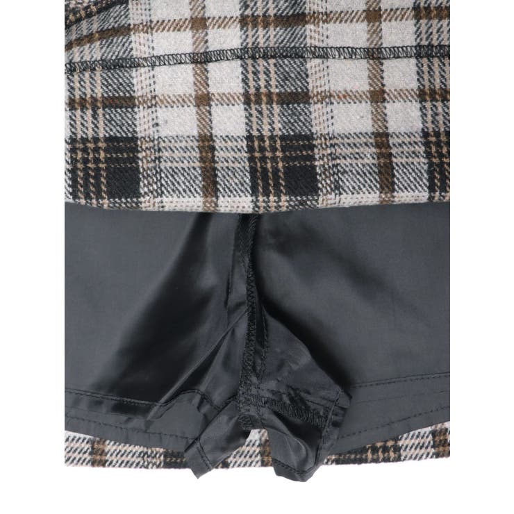 ラップチェックミニスカート【セットアップ着用可能】 | EVRIS | 詳細画像35 