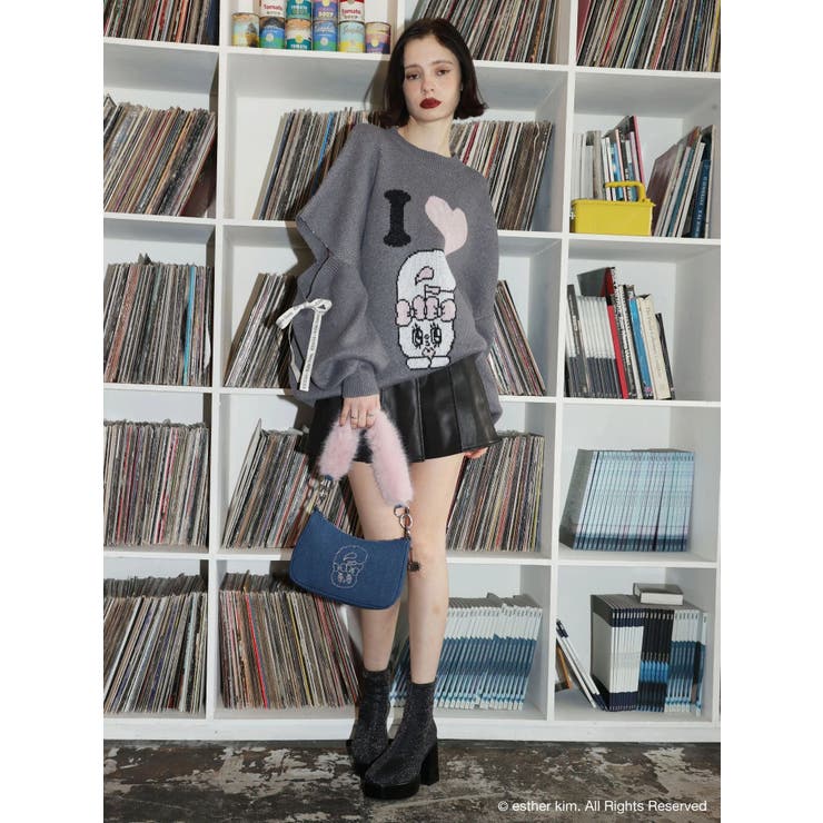 ヴィンテージライクフェイクレザープリーツミニスカート【セットアップ着用可能】 | EVRIS | 詳細画像40 