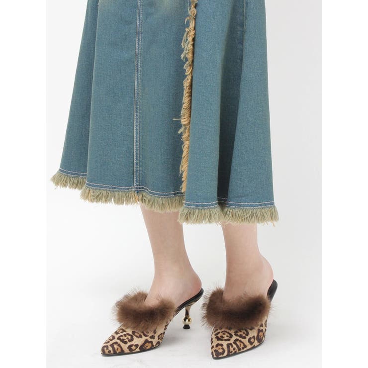 ポインテッドトゥフェイクファーミュール | EVRIS | 詳細画像46 