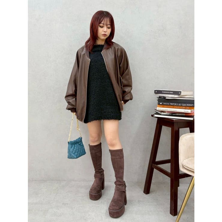 スタッズストレッチミドルブーツ | EVRIS | 詳細画像16 