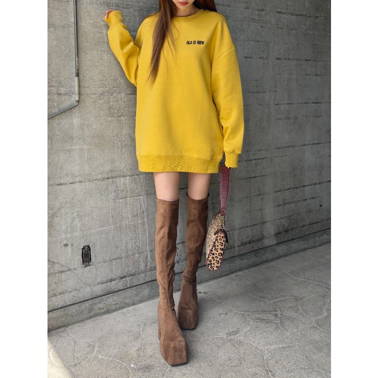 厚底ニーハイブーツ 黒　　yello イエロー 厚底ニーハイブーツ 黒 yello イエロー Yellow boots - YELLO