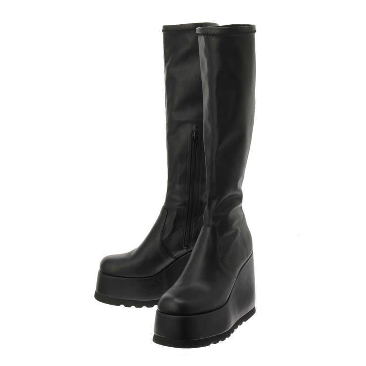 【秒盛れブーツ】ロングチャンキーヒールブーツ | EVRIS | 詳細画像29 