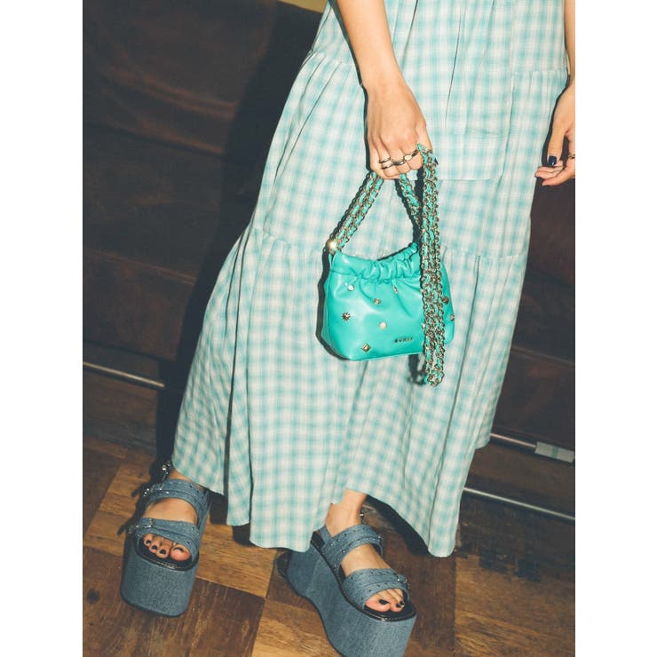 スタッズキルティングチェーンショルダーミニBAG | EVRIS | 詳細画像30 