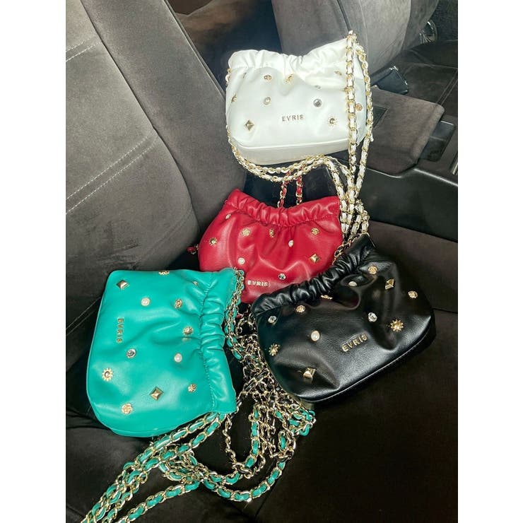 スタッズキルティングチェーンショルダーミニBAG | EVRIS | 詳細画像33 