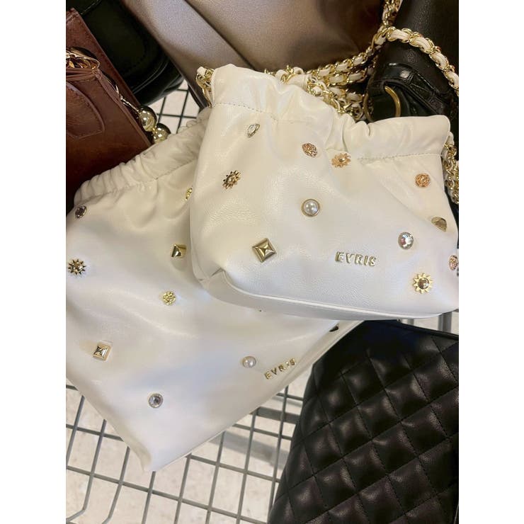スタッズキルティングチェーンショルダーミニBAG | EVRIS | 詳細画像42 