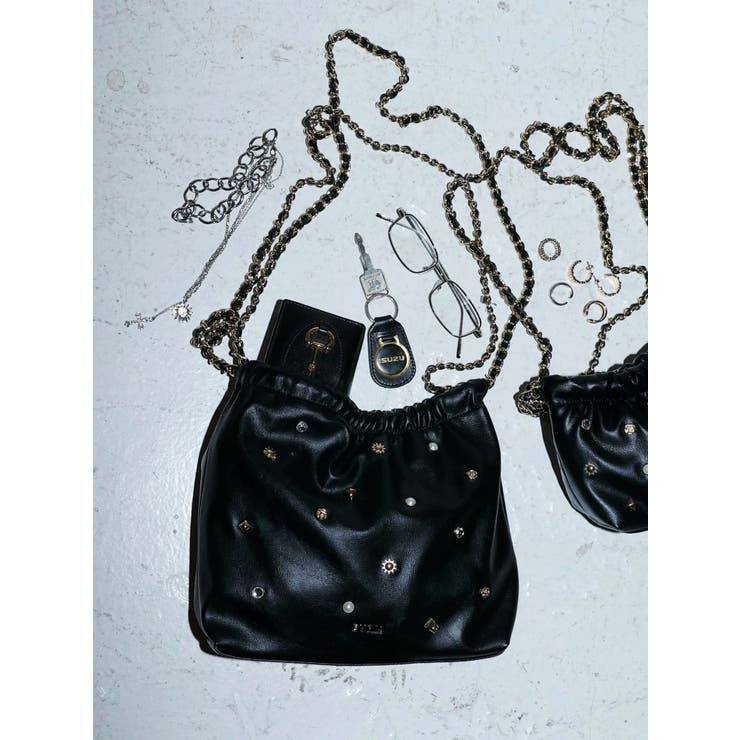 スタッズチェーンBIGショルダーBAG | EVRIS | 詳細画像27 