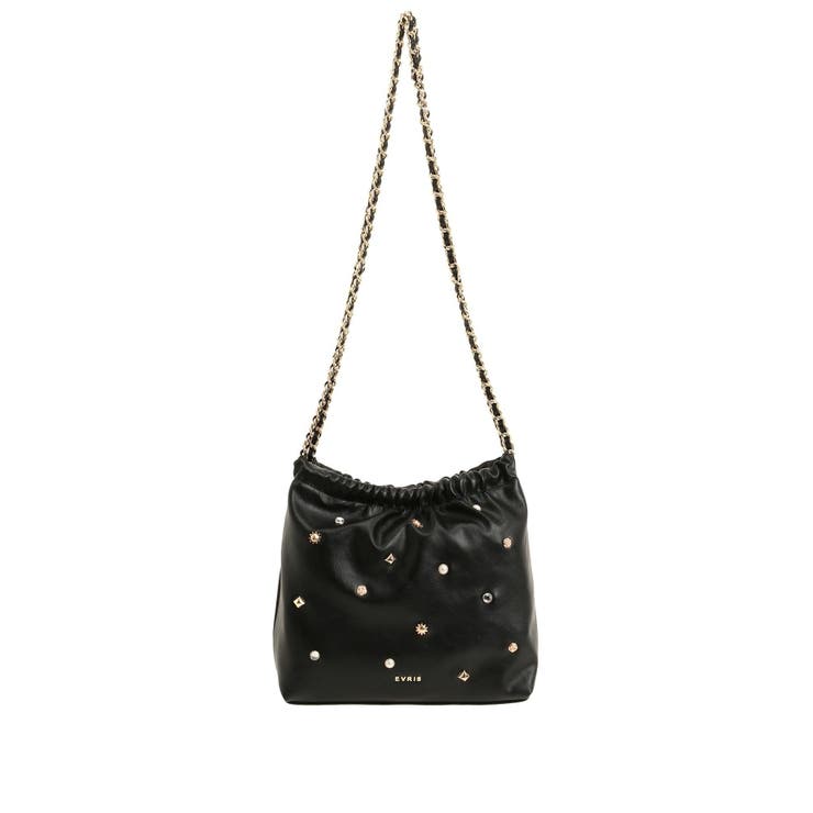スタッズチェーンBIGショルダーBAG | EVRIS | 詳細画像36 