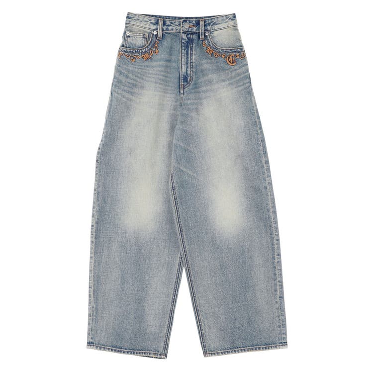 ポケットエンブロイダリーワイドデニムパンツ | EVRIS | 詳細画像39 