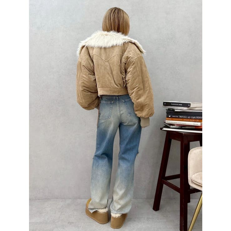 ヴィンテージライクダメージワイドデニムパンツ | EVRIS | 詳細画像22 