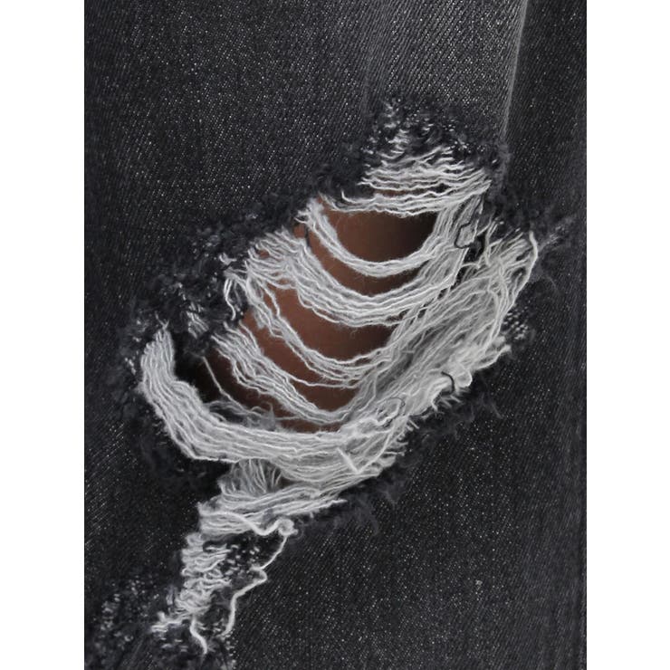 ヴィンテージライクダメージワイドデニムパンツ | EVRIS | 詳細画像36 