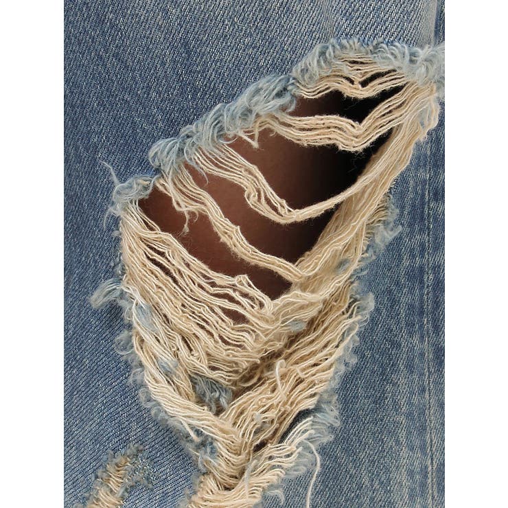 ヴィンテージライクダメージワイドデニムパンツ | EVRIS | 詳細画像37 