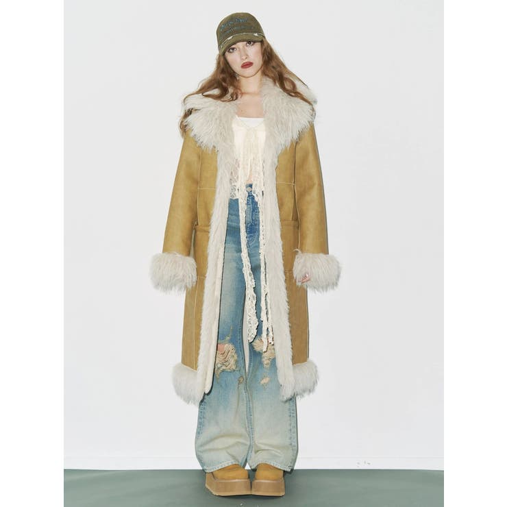 ヴィンテージライクダメージワイドデニムパンツ | EVRIS | 詳細画像8 