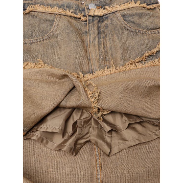 フリンジスリットロングデニムスカート | EVRIS | 詳細画像45 