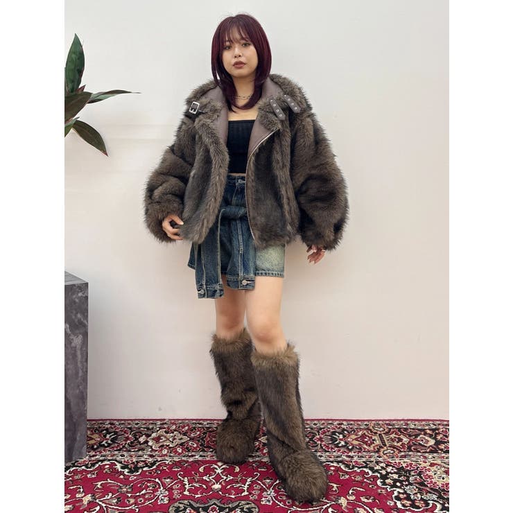 スリーブデザインデニムミニスカート | EVRIS | 詳細画像27 