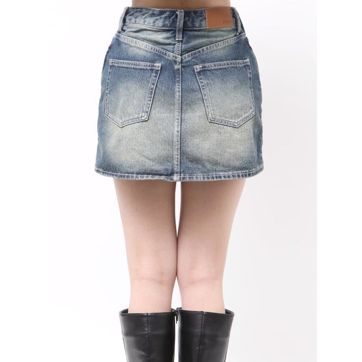 スリーブデザインデニムミニスカート | EVRIS | 詳細画像37 