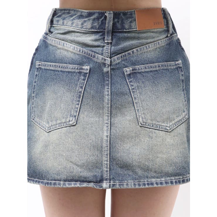 スリーブデザインデニムミニスカート | EVRIS | 詳細画像38 