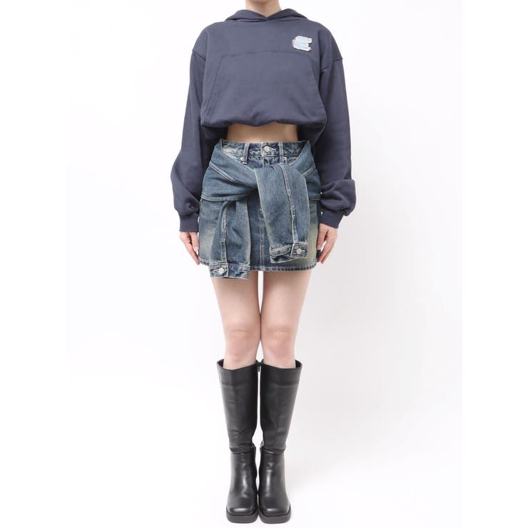 スリーブデザインデニムミニスカート | EVRIS | 詳細画像44 