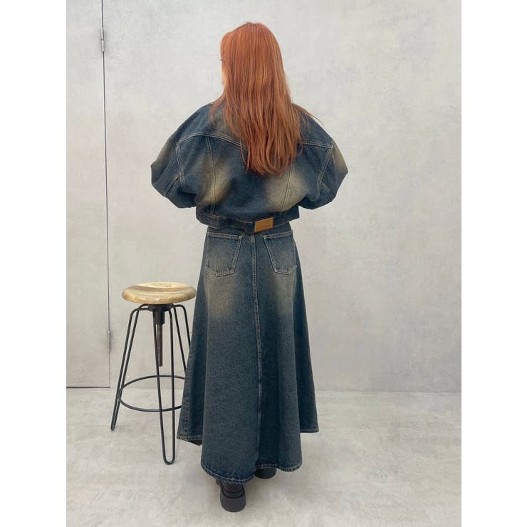 グラデーションスリットロングデニムスカート【セットアップ着用可能】 | EVRIS | 詳細画像31 