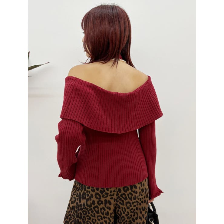 チョーカーオフショルニットトップス | EVRIS | 詳細画像16 