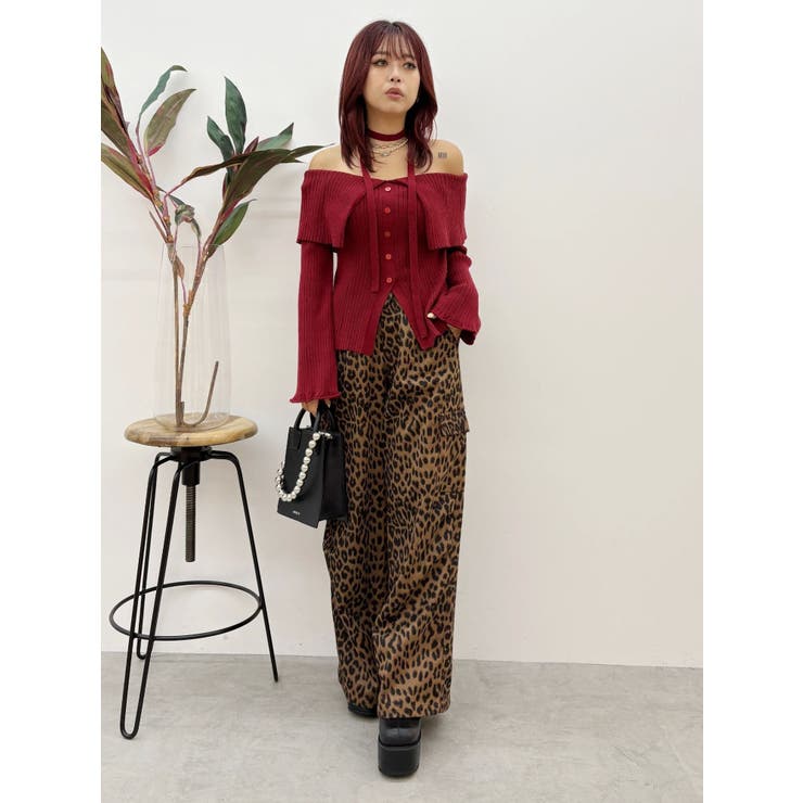 えりぃ チョーカーオフショルニットトップス[品番：MKSW0066800]｜EVRIS