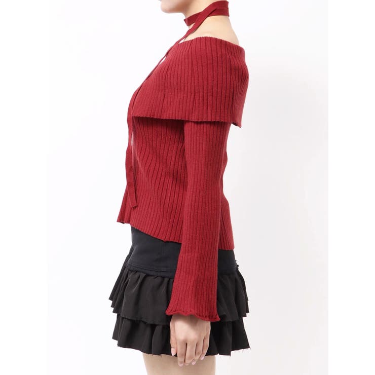 チョーカーオフショルニットトップス | EVRIS | 詳細画像31 