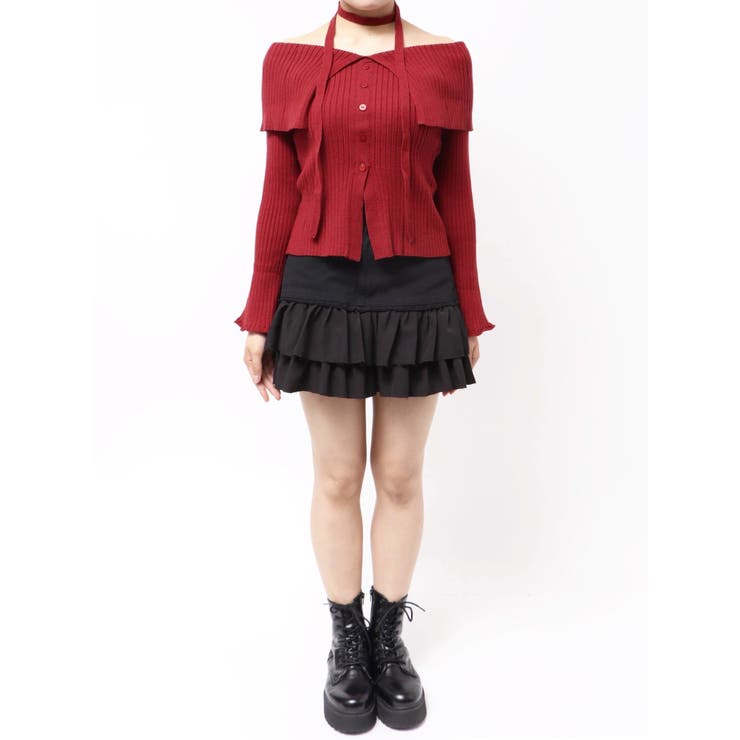 チョーカーオフショルニットトップス | EVRIS | 詳細画像39 