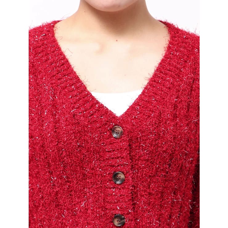 フェザーラメニットショートカーディガン | EVRIS | 詳細画像25 