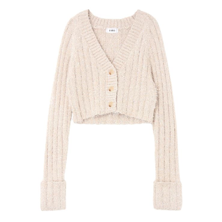 フェザーラメニットショートカーディガン | EVRIS | 詳細画像33 