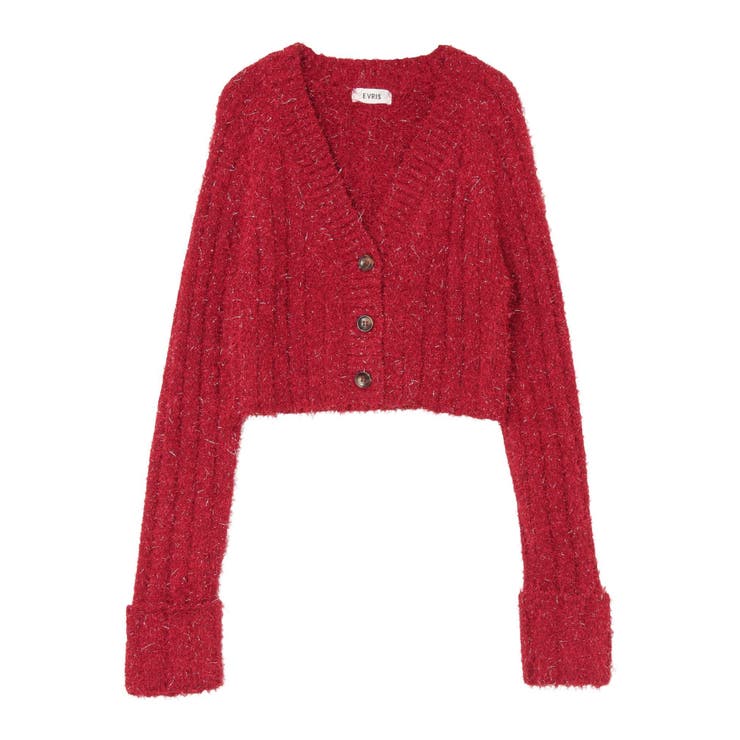 フェザーラメニットショートカーディガン | EVRIS | 詳細画像35 