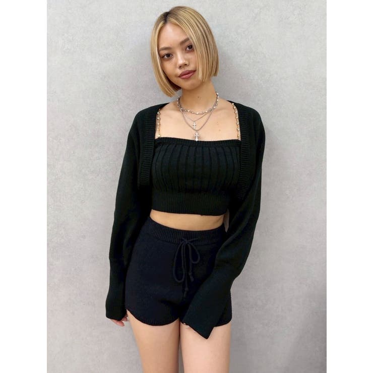 ビジューアンサンブルニットトップス | EVRIS | 詳細画像13 