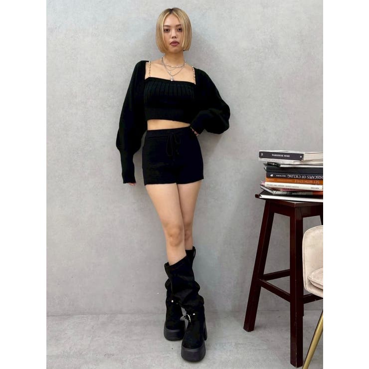 ビジューアンサンブルニットトップス | EVRIS | 詳細画像15 