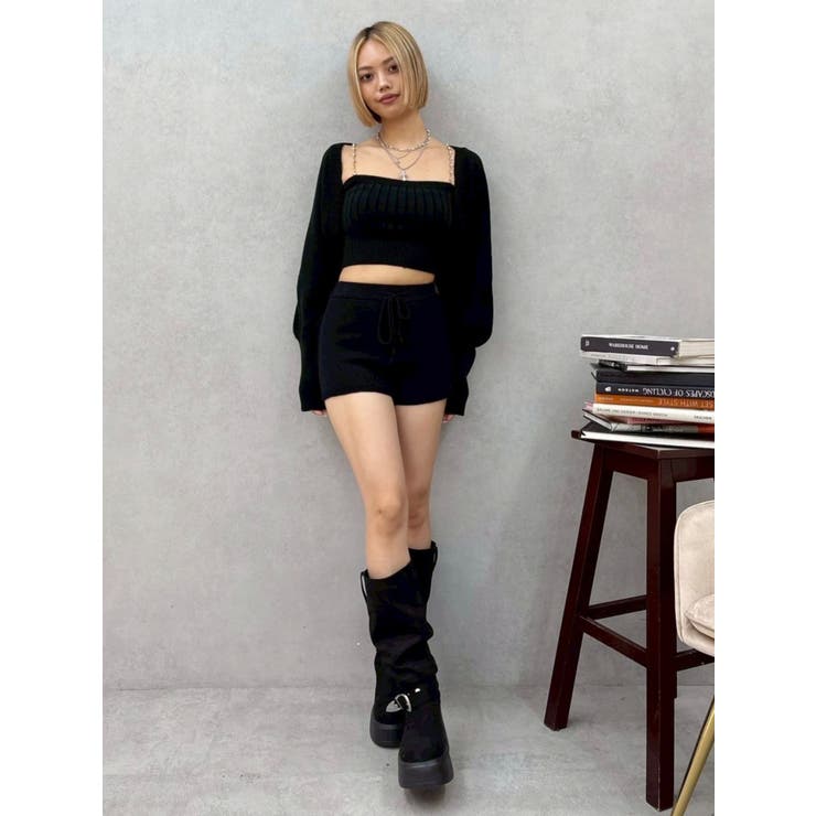 ビジューアンサンブルニットトップス | EVRIS | 詳細画像16 