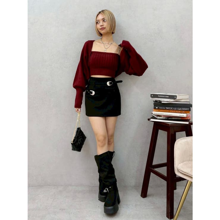 ビジューアンサンブルニットトップス | EVRIS | 詳細画像31 