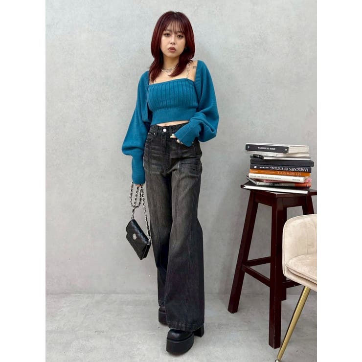 ビジューアンサンブルニットトップス | EVRIS | 詳細画像39 