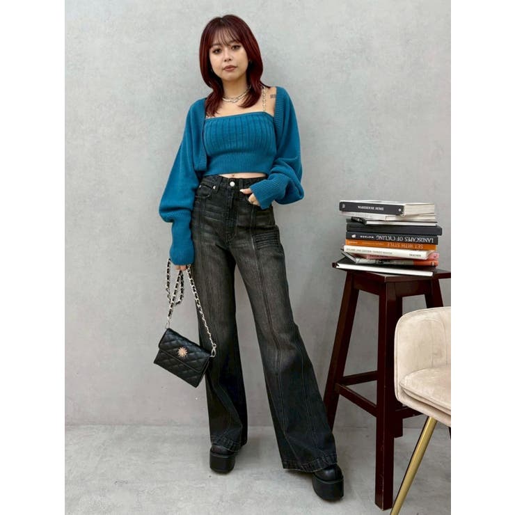 ビジューアンサンブルニットトップス | EVRIS | 詳細画像40 