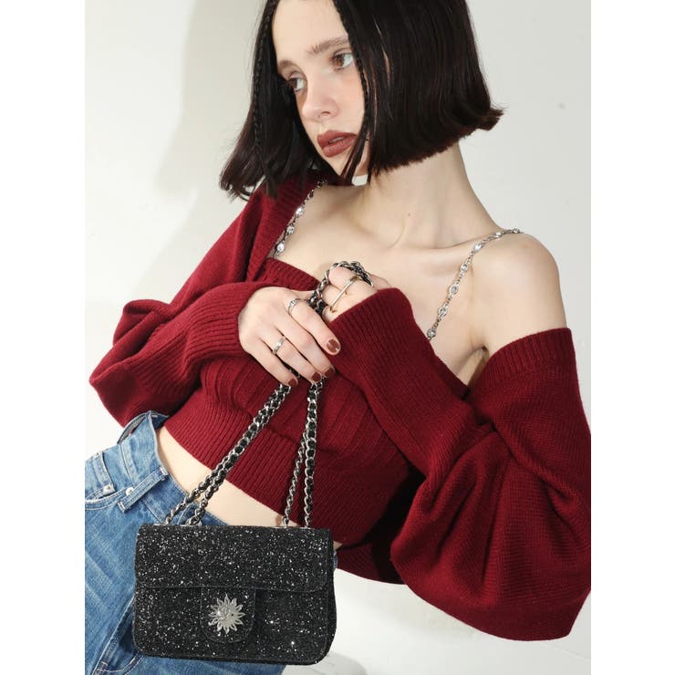 ビジューアンサンブルニットトップス | EVRIS | 詳細画像43 